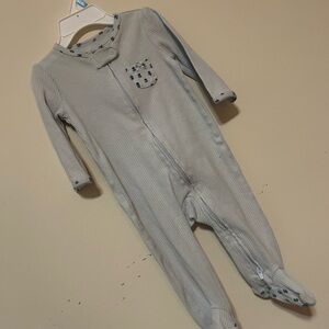 Carter's Light Gray Footed One Piece